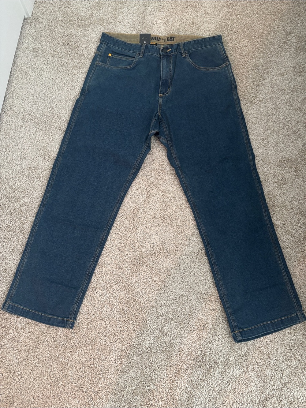 Carhartt Men’s Straight Leg Jeans in Dark Blue